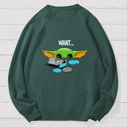 Children Want ! Funny Geek Cotton Sweatshirt
