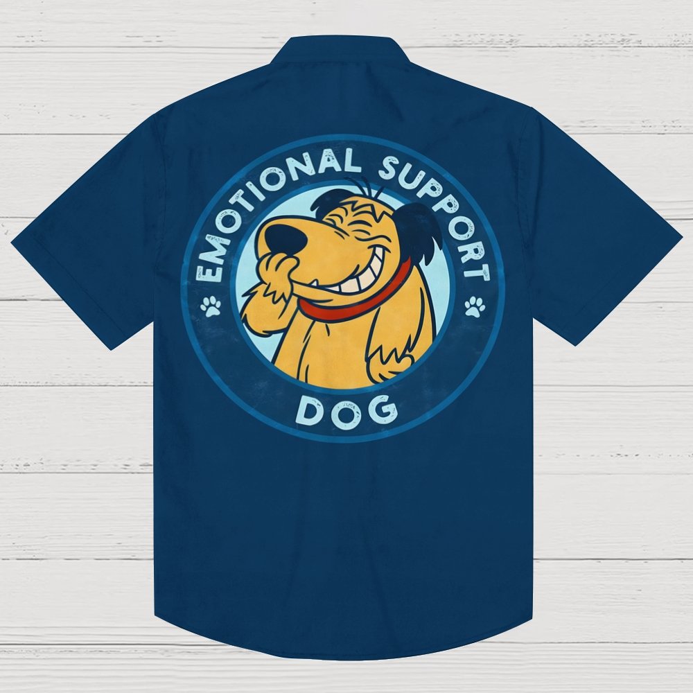 Emotional Support Dog Geek Hawaiian Shirt