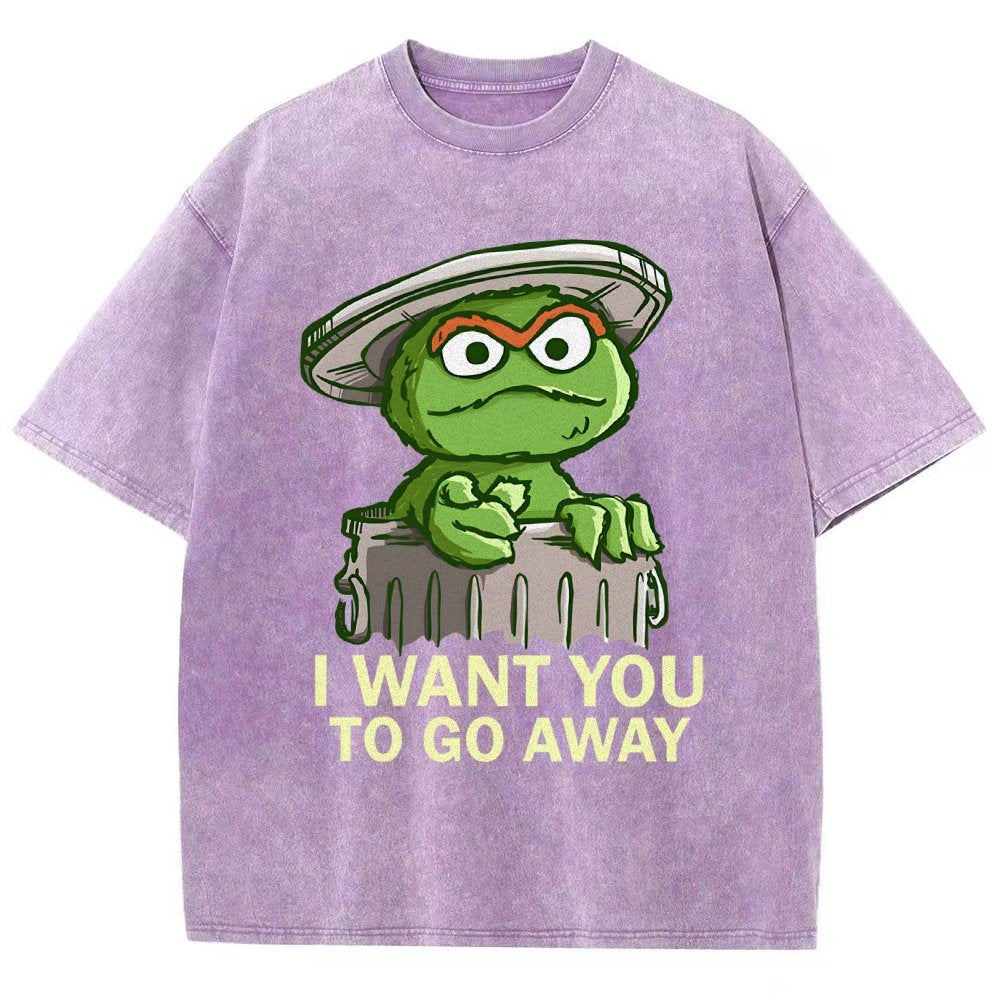I Want You to Go Away Vintage Distressed T-shirt