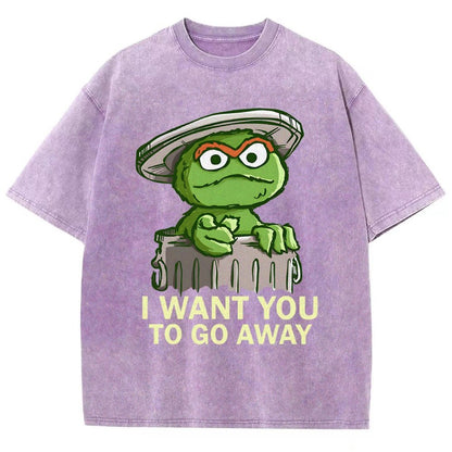 I Want You to Go Away Vintage Distressed T-shirt