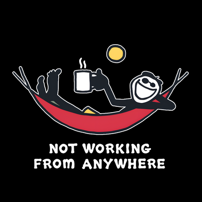 Not Working Hammock Funny Geek T-Shirt