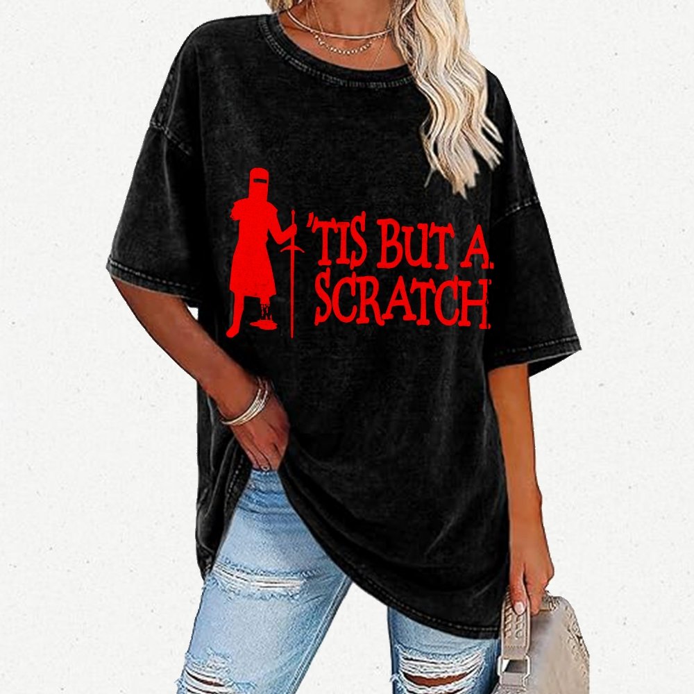 TIS BUT A SCRATCH Vintage Distressed T-shirt