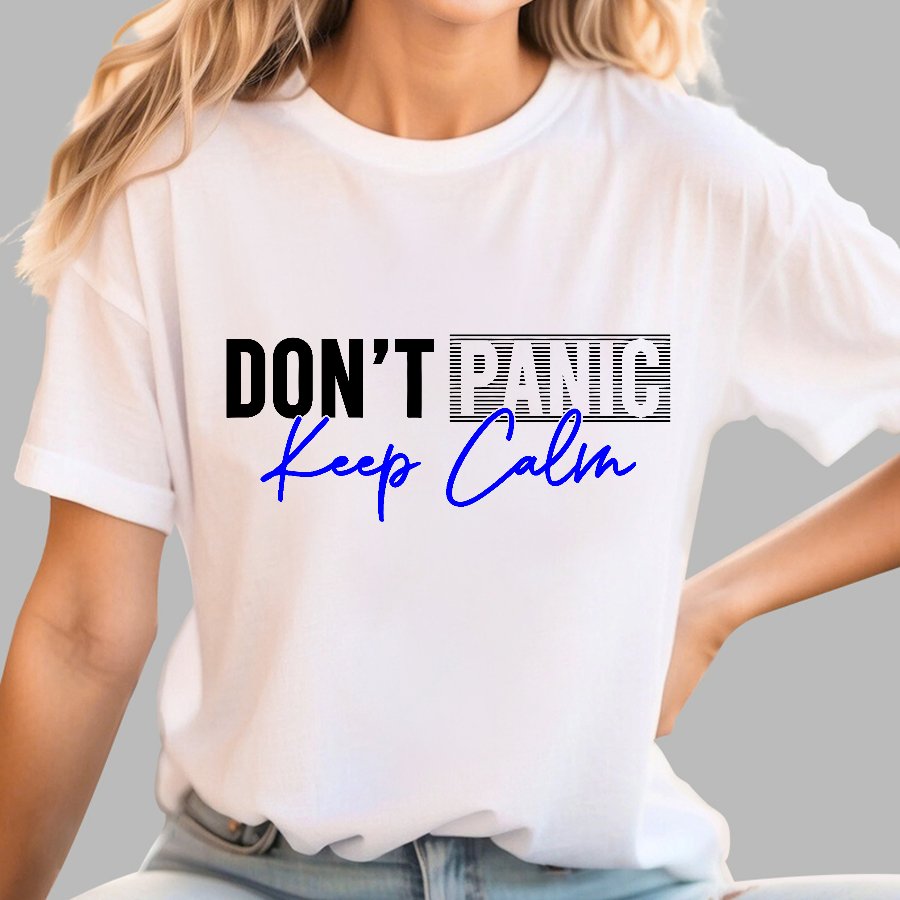 Don't Panic Keep Calm Geek T-Shirt