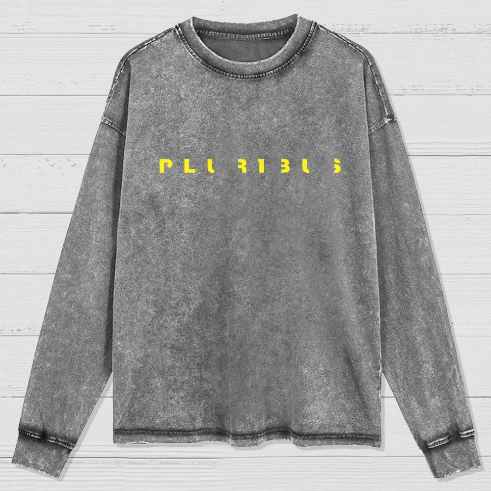 Pluribus Mysterious Creature Minimal Washed Long Sleeve Tee