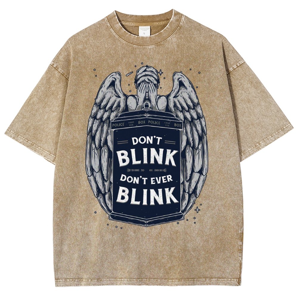 Don't Blink Vintage Distressed T-shirt