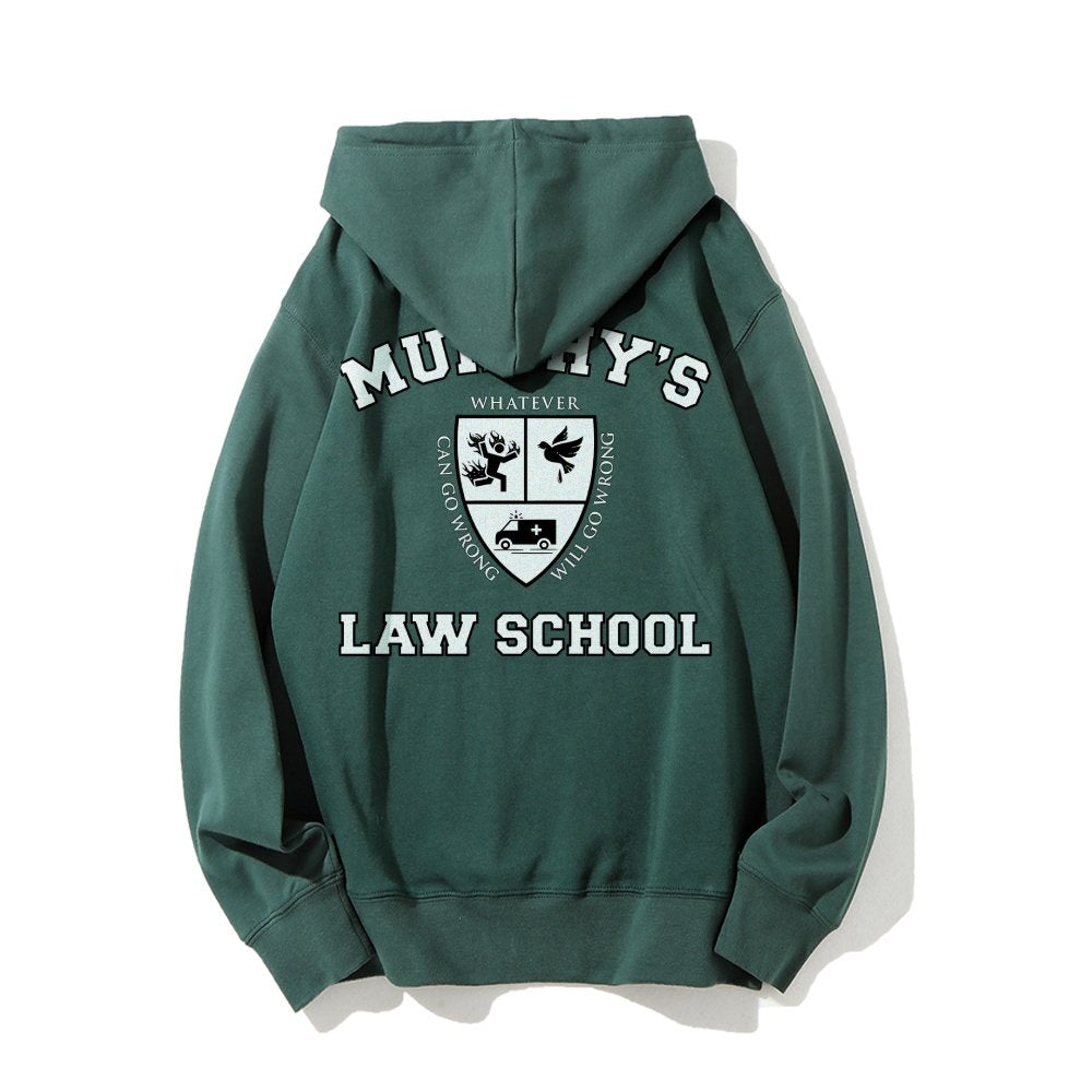Murphy's Law School  Academic Printed Back Unisex Cotton Hoodie