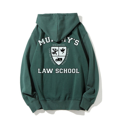 Murphy's Law School  Academic Printed Back Unisex Cotton Hoodie