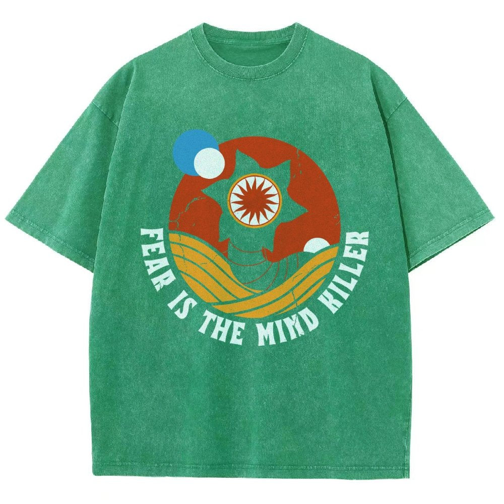 Fear Is The Mind Killer - Vintage Distressed Retro Scifi Vintage Distressed T-shirt