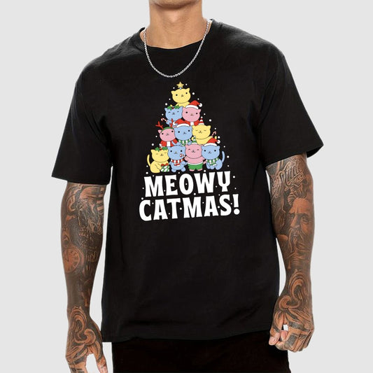 Meowy Catmas! Geek T-Shirt