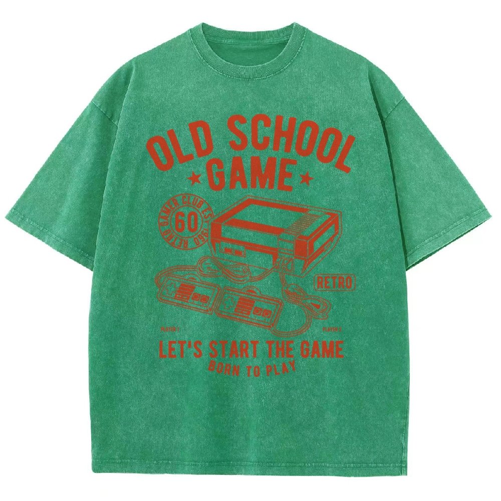 OLD SCHOOL GAME Vintage Distressed T-shirt