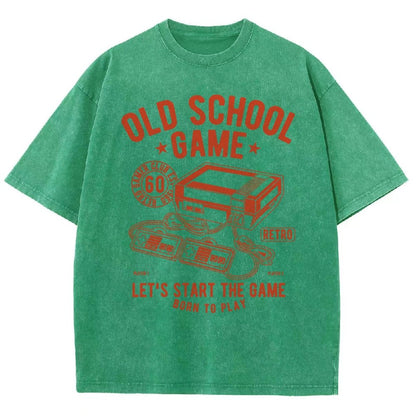 OLD SCHOOL GAME Vintage Distressed T-shirt