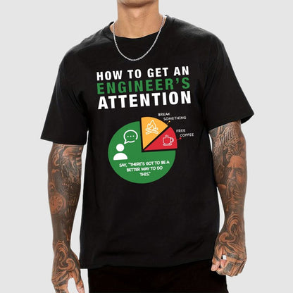 How To Get An Engineer's Attention Unisex Geek T-Shirt