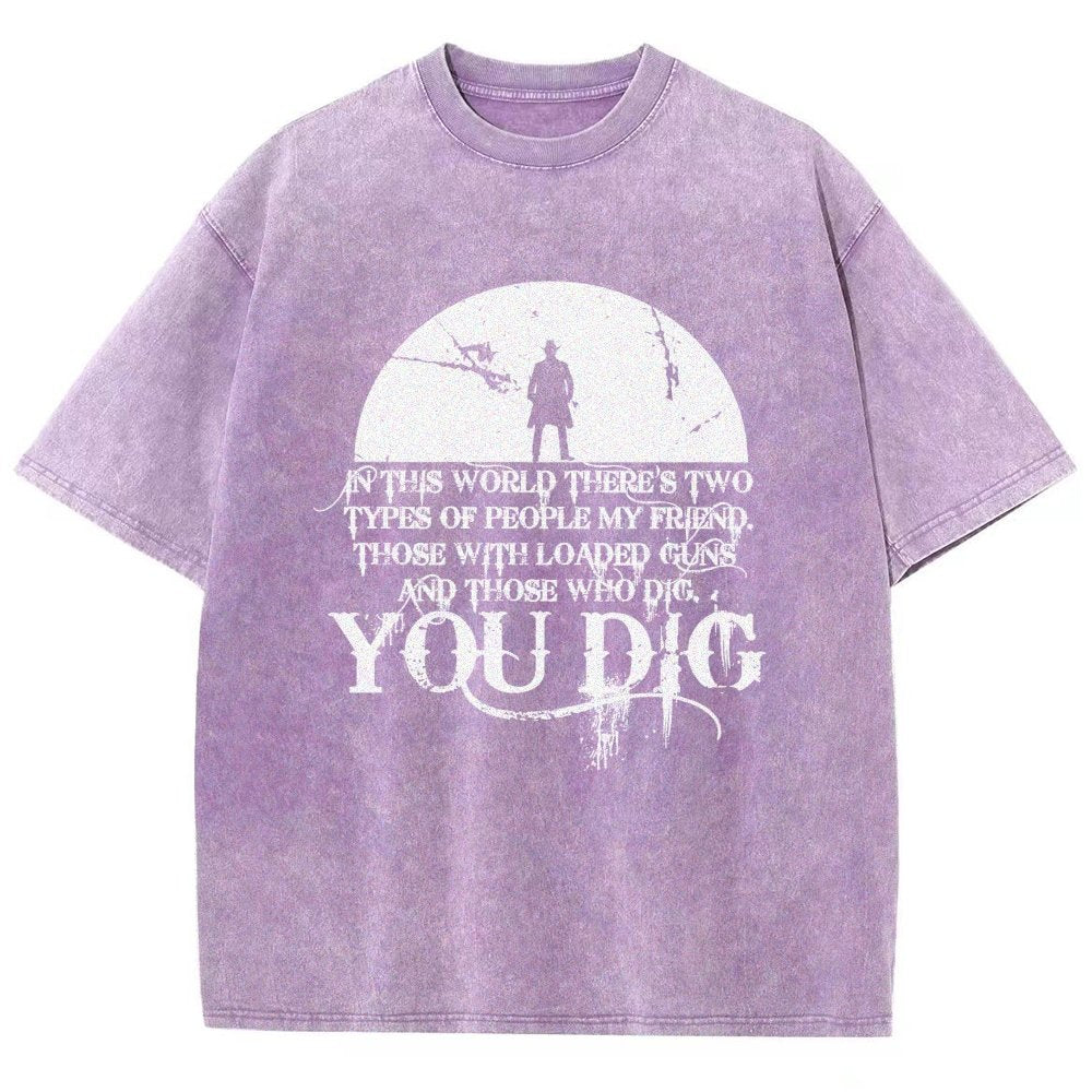 In This World There's Two Kinds Of People Vintage Distressed T-shirt