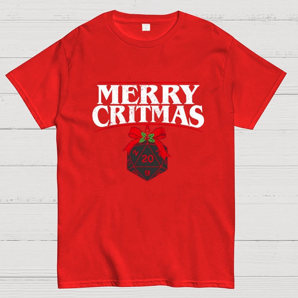 Merry Critmas D20 Holiday Geek T-Shirt