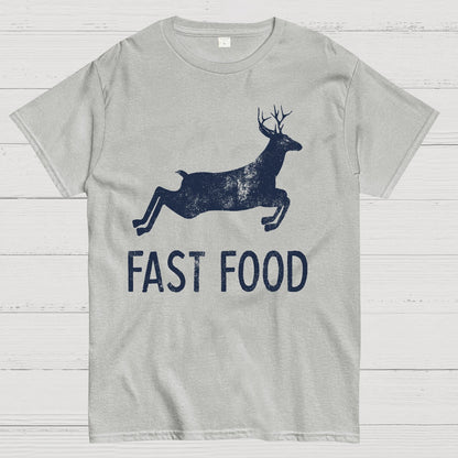 Fast Food Deer Funny Joke Hunting Geek T-Shirt