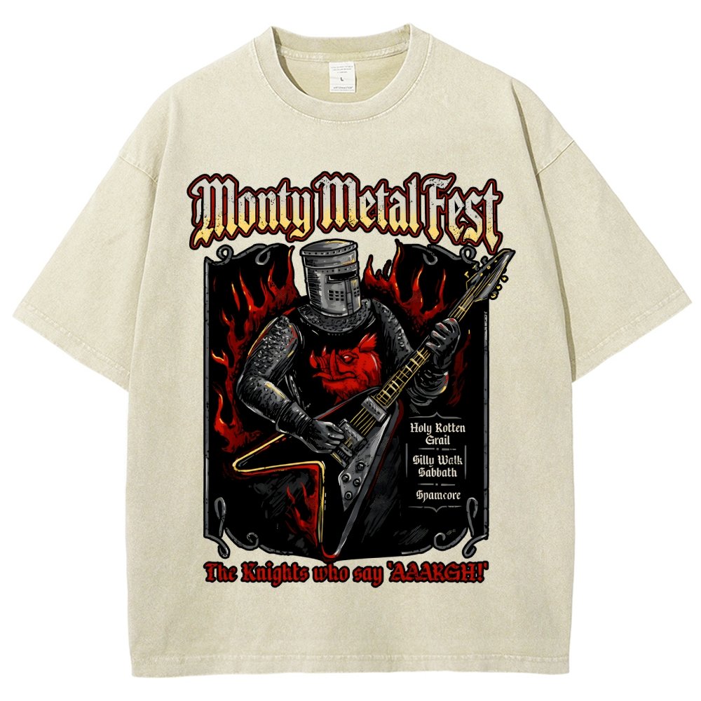 Monty Metal Fest Vintage Distressed T-shirt