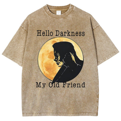 Hello Darkness My Old Friend Vintage Distressed T-shirt