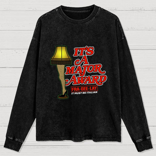 Major Award Washed Long Sleeve Tee
