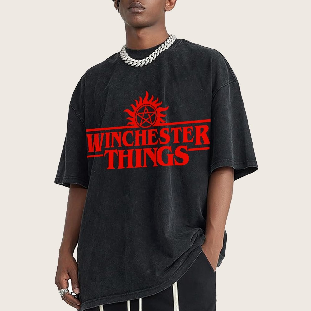Winchester Things Vintage Distressed T-shirt