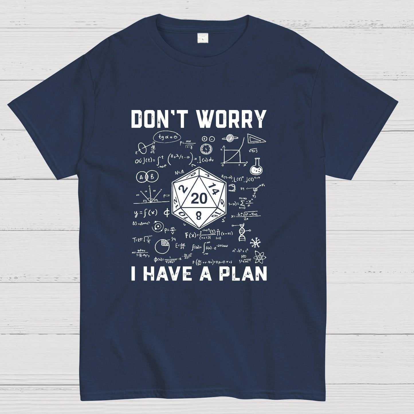 Don't Worry I Have A Plan, Funny Dungeon Chaotic Dragon Geeky T-Shirt