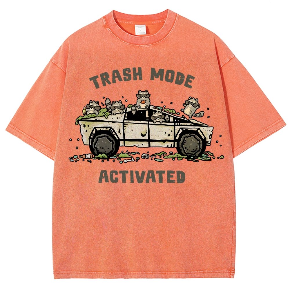 Trash Mode Activated Vintage Distressed T-shirt