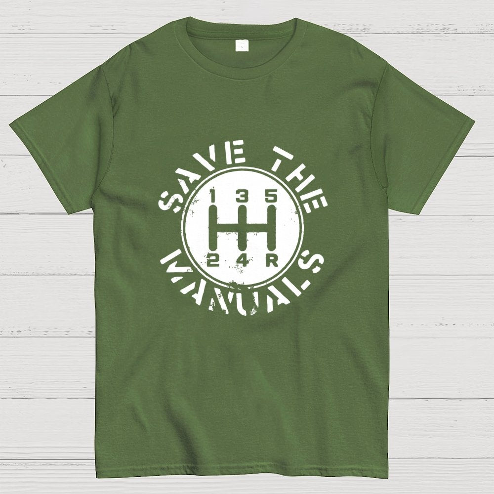 Save The Manuals Geek T-Shirt