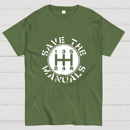 Save The Manuals Geek T-Shirt