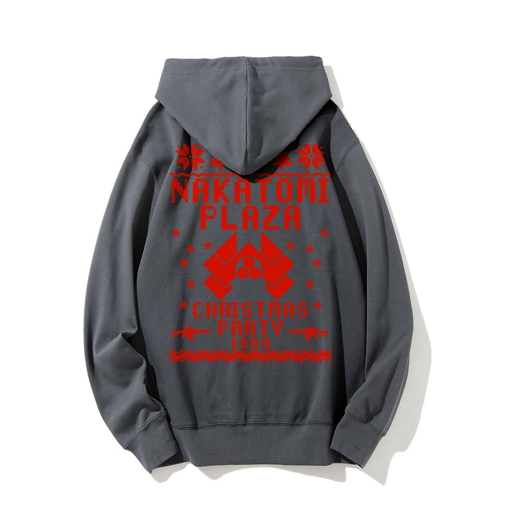 Now I Have a Machine Gun Ho-Ho-Ho Printed Back Unisex Cotton Hoodie