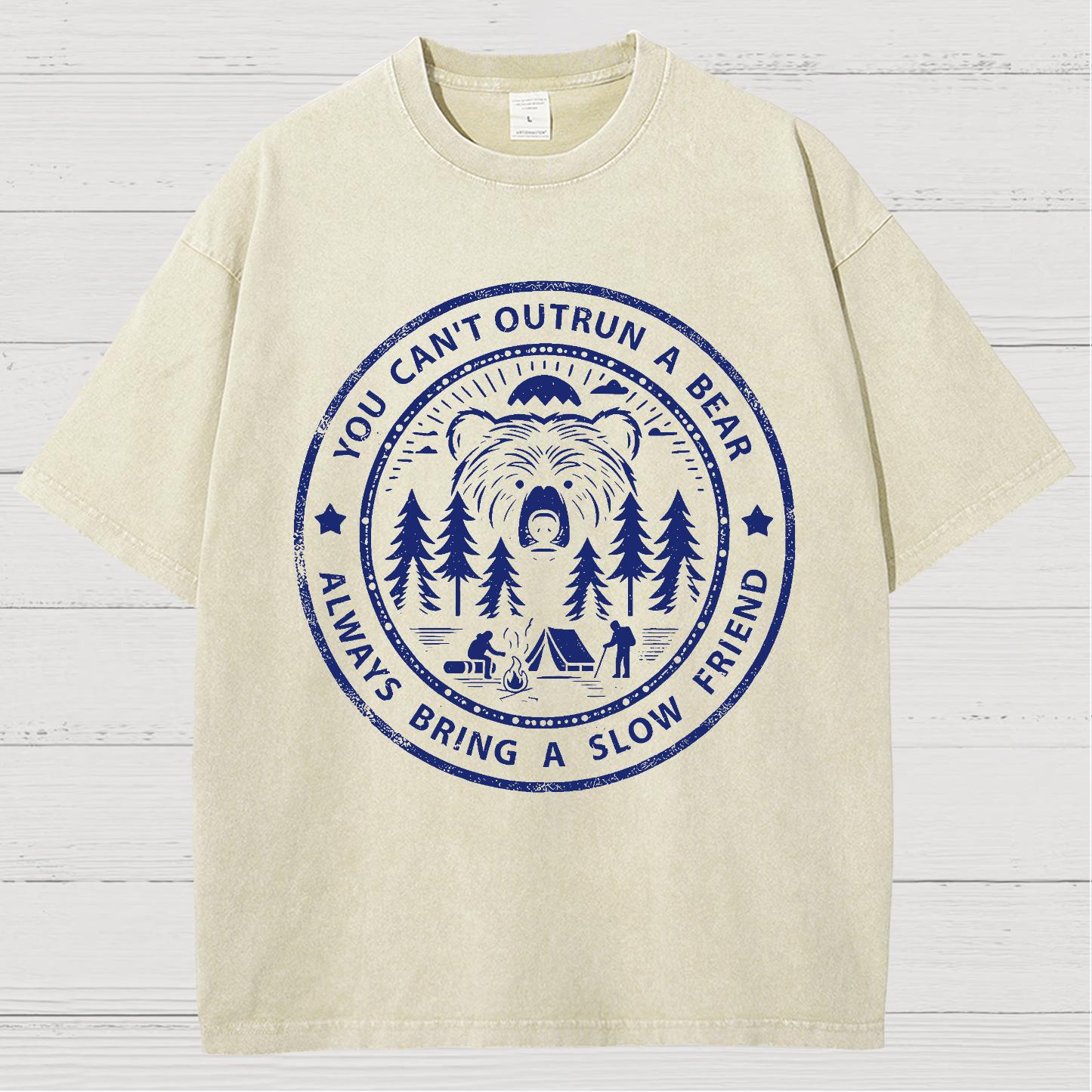You Can't Outrun A Bear Vintage Distressed T-shirt
