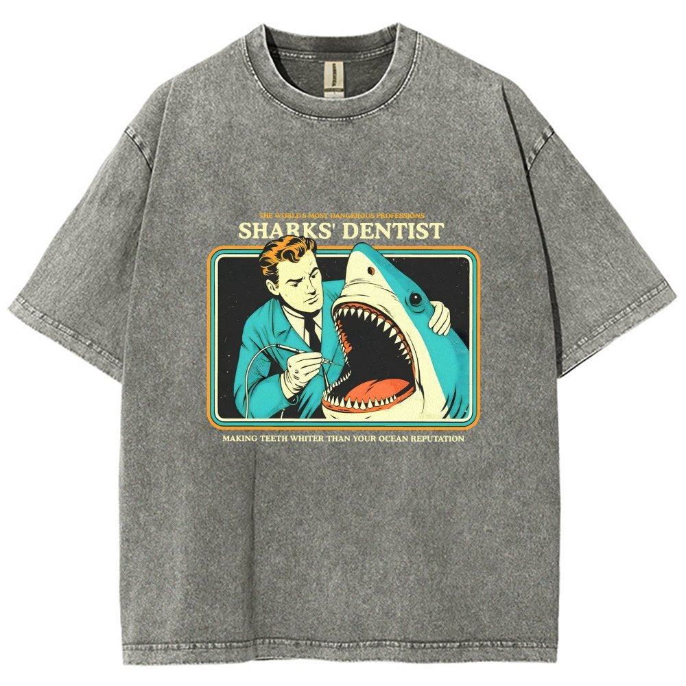 Sharks Dentist Vintage Distressed T-shirt