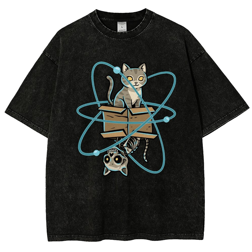 Schrodinger's Pet Vintage Distressed T-shirt