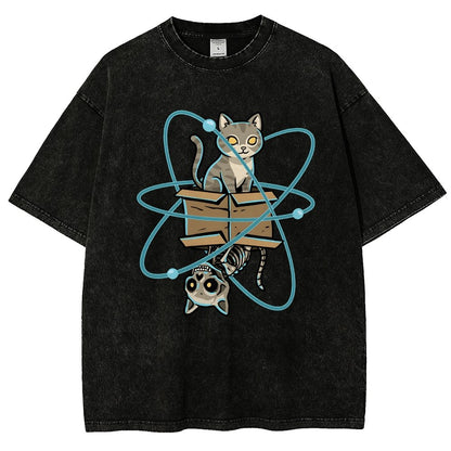 Schrodinger's Pet Vintage Distressed T-shirt