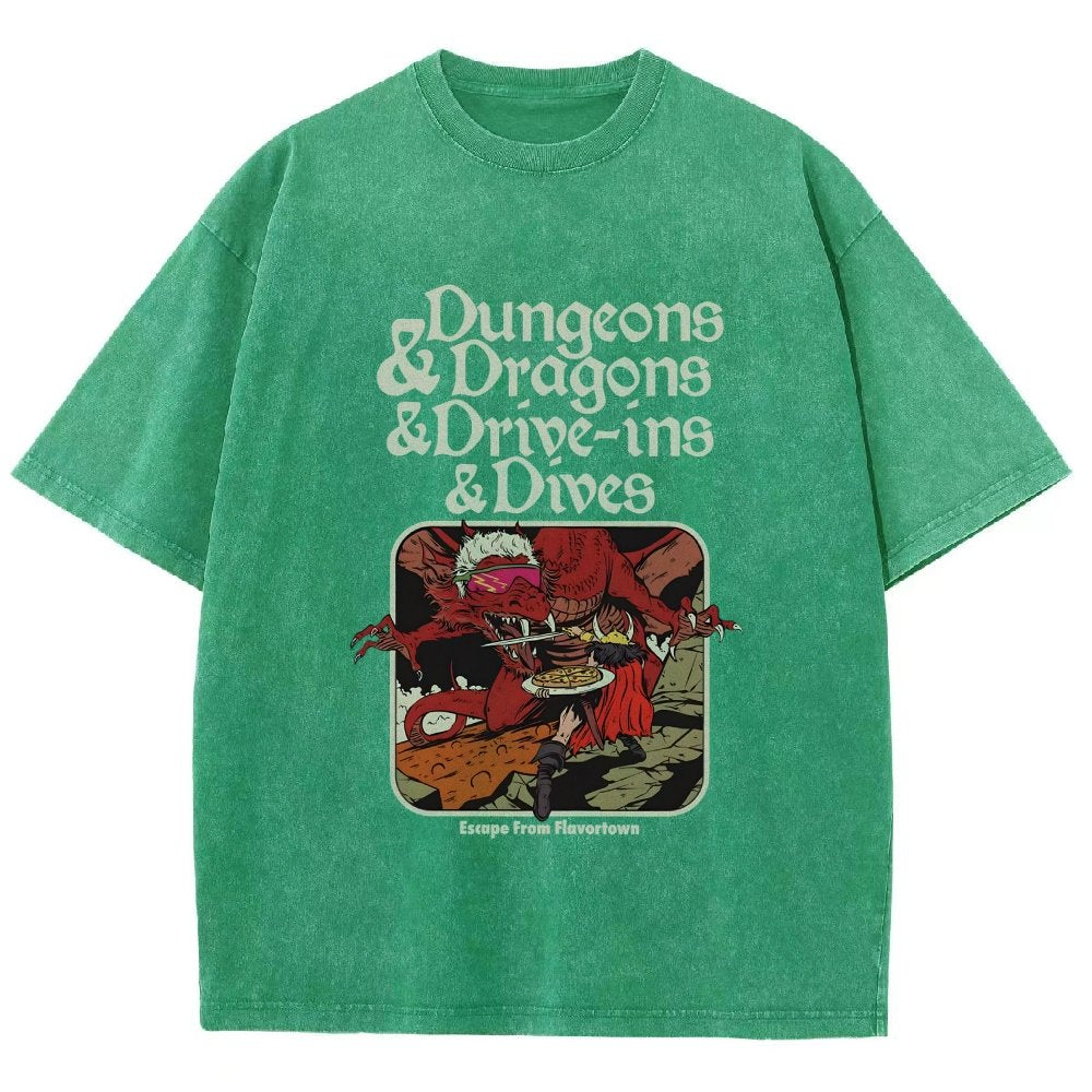 Mystic Realm Dive Ins And Dives Vintage Distressed T-shirt