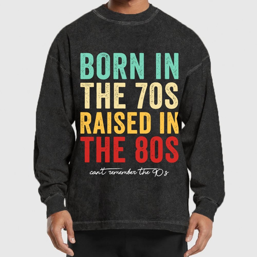 Raised in the 80s Washed Long Sleeve Tee