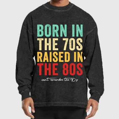 Raised in the 80s Washed Long Sleeve Tee