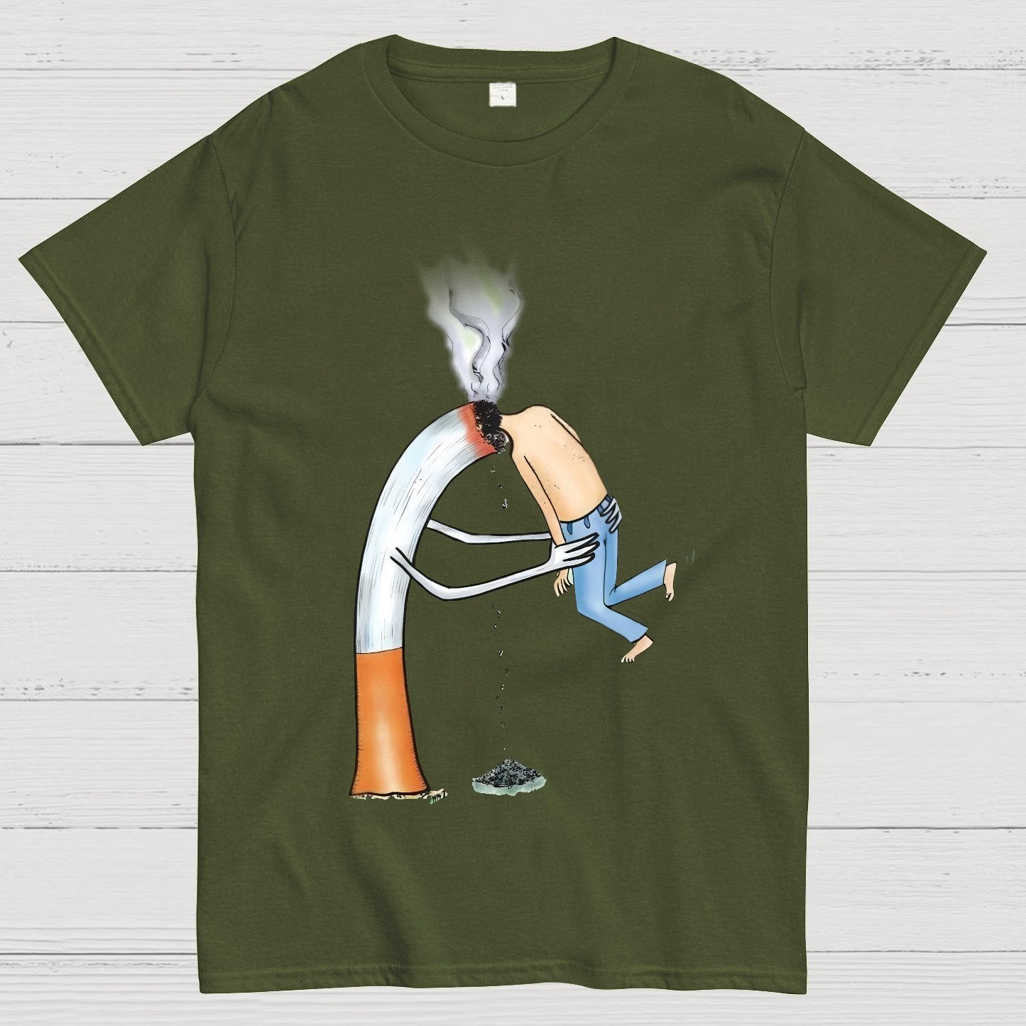 Smoking Solves Your Problems Geeky T-Shirt