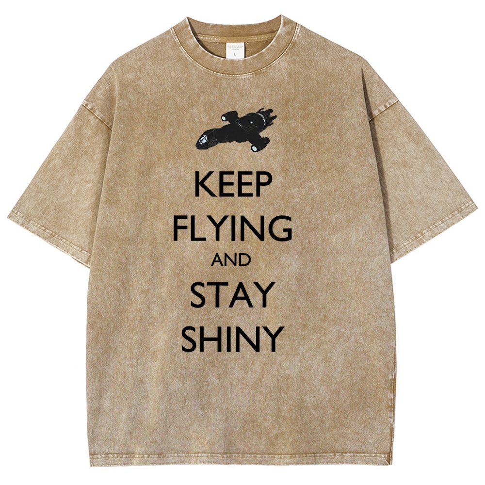 Keep Flying And Stay Shiny Vintage Distressed T-shirt