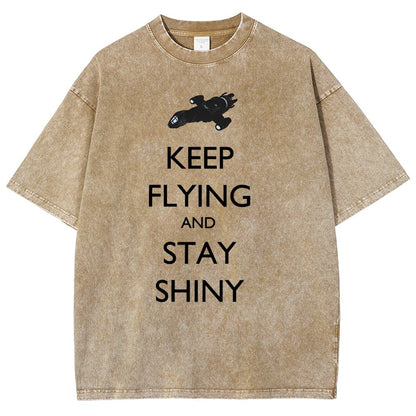 Keep Flying And Stay Shiny Vintage Distressed T-shirt