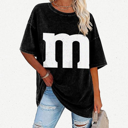 Fun letter M Vintage Distressed T-shirt