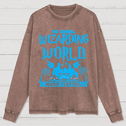 Wizards & Witches Music Festival Washed Long Sleeve Tee