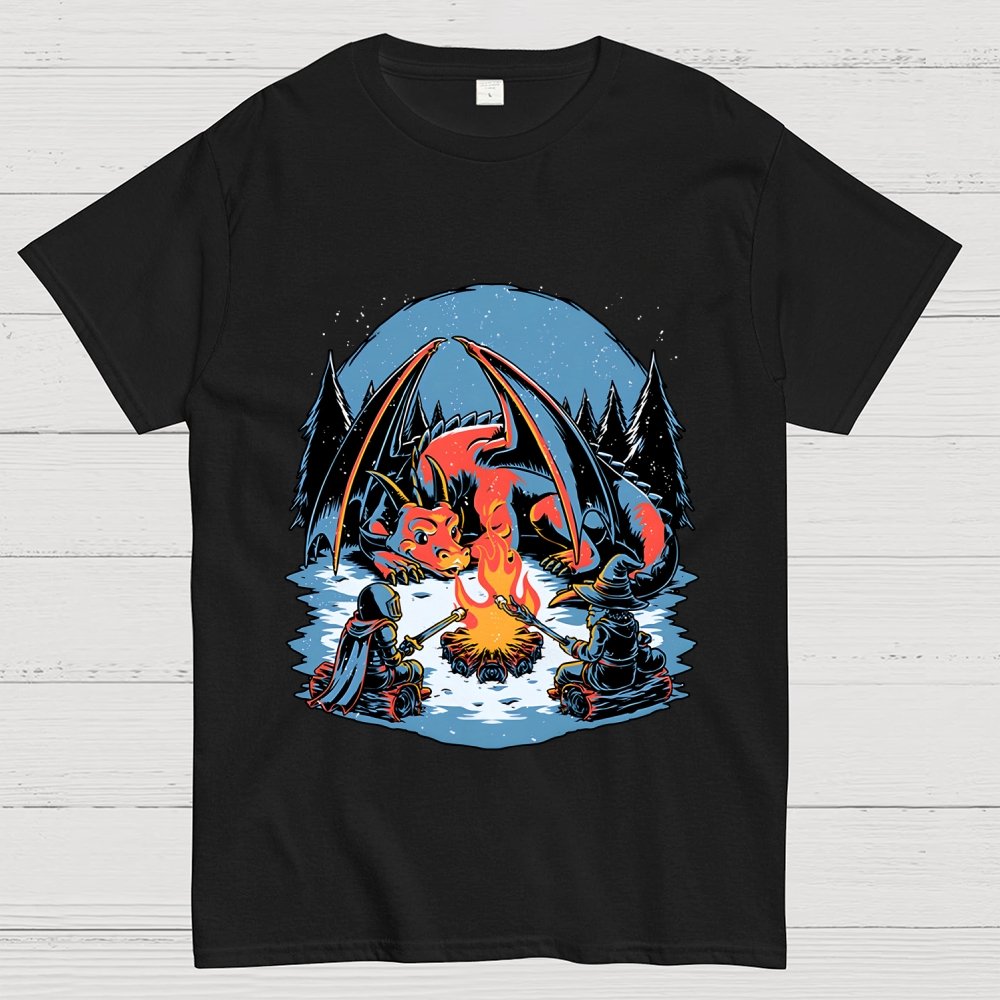 Cozy Dragon Fantasy Geek T-Shirt