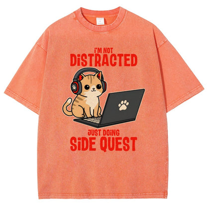 Doing Side Quest Vintage Distressed T-shirt