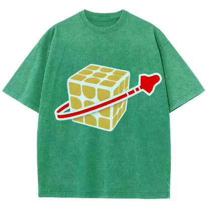 Cubeman Vintage Distressed T-shirt