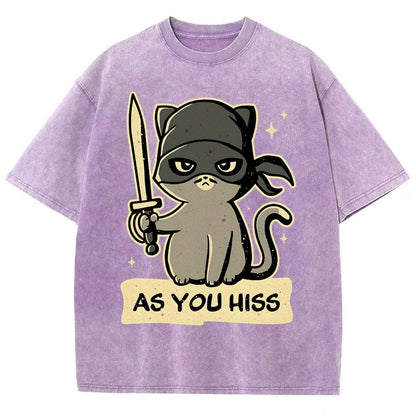 As You Hiss Vintage Distressed T-shirt