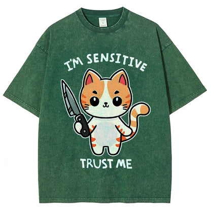 I'm Sensitive Vintage Distressed T-shirt