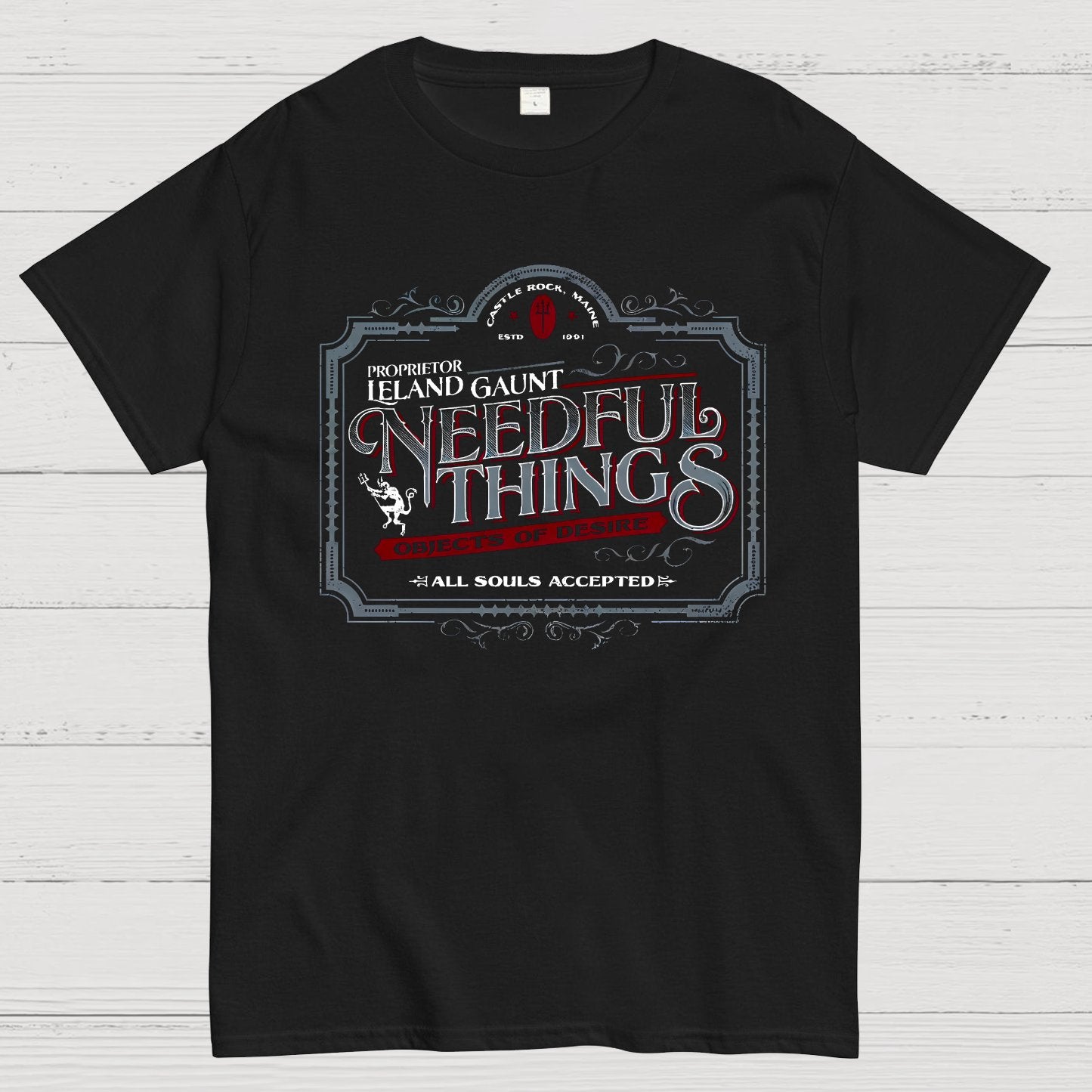 Needful Things Gothic Horror Graphic Geeky T-Shirt