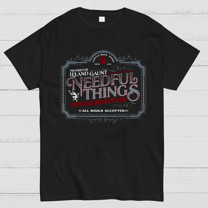 Needful Things Gothic Horror Graphic Geeky T-Shirt