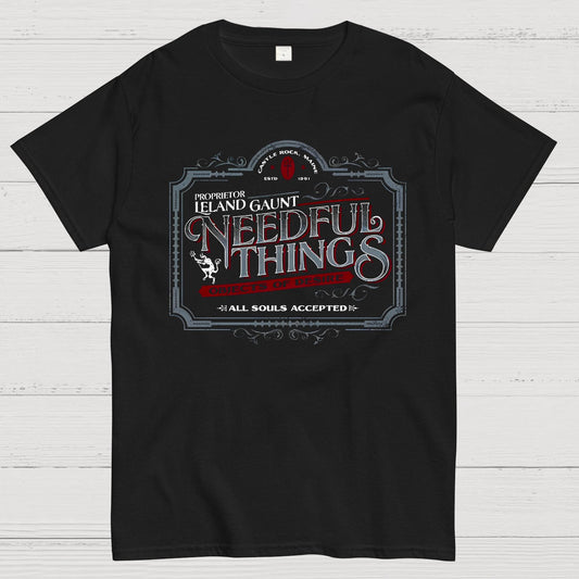 Needful Things Gothic Horror Graphic Geeky T-Shirt