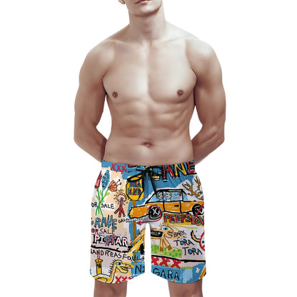 Vintage Graffiti Geek Shorts