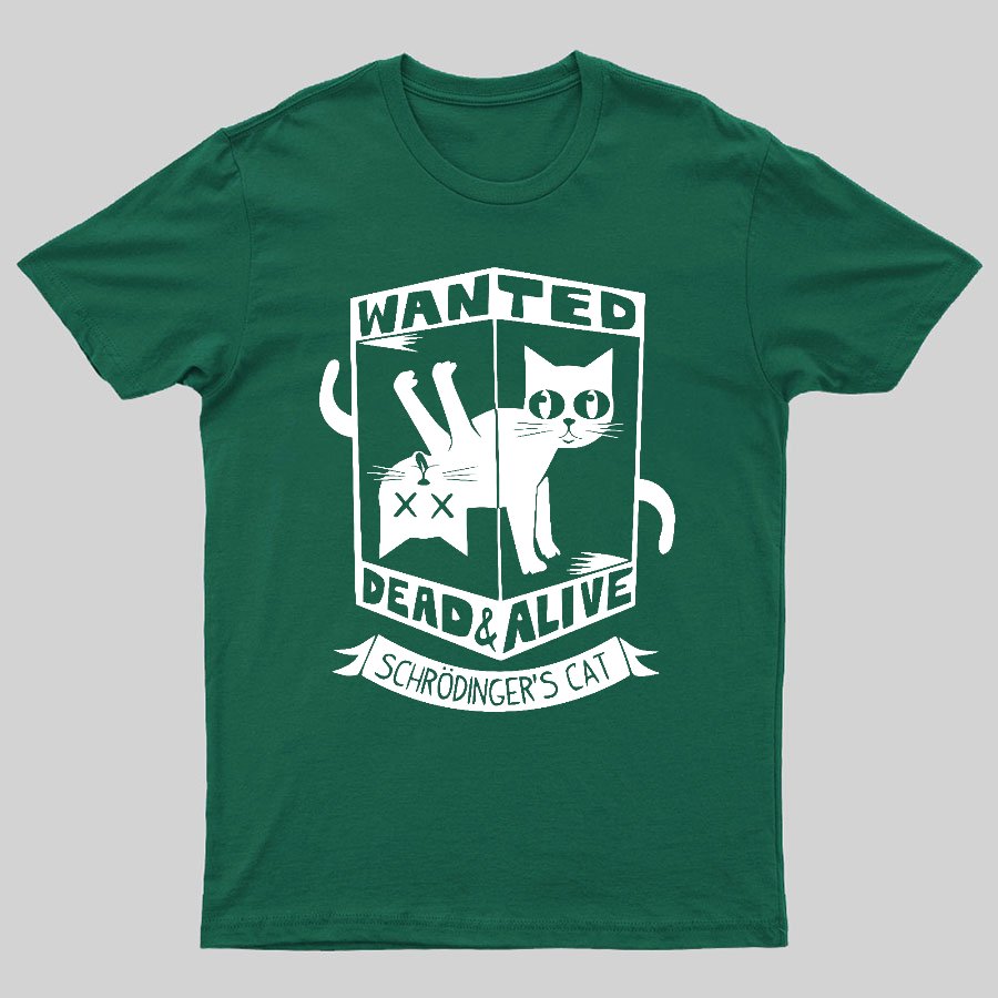 Schrödinger's Cat Mathe, Physics Geeky T-Shirt